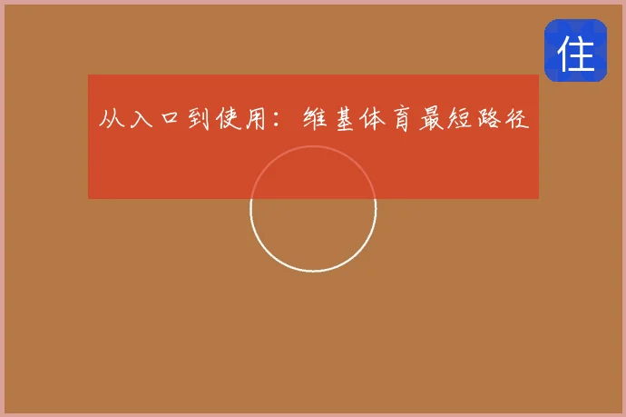 从入口到使用:维基体育最短路径